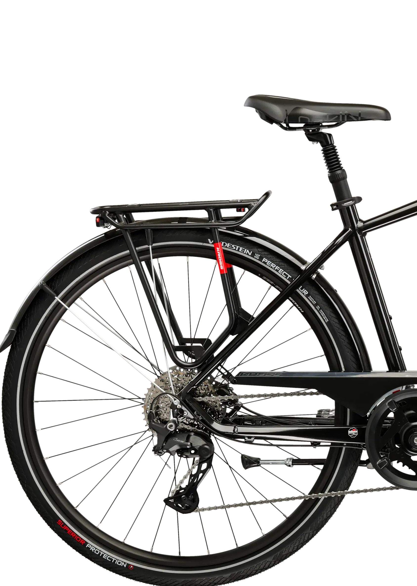 Napęd Shimano CUES LinkGlide w rowerze trekkingowym Kross Trans 7.0
