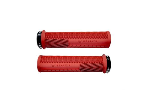 Chwyty rowerowe Peaty's Monarch Knurl Thin  red
