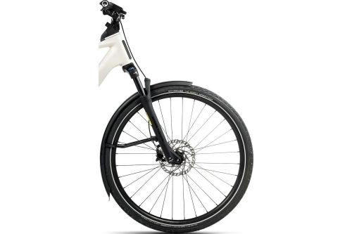 Rower elektryczny miejski trekkingowy miejski do jazdy na wycieczki po mieście po szutrach drogach polnych Orbea KEMEN TOUR 20 MID 28mph 6