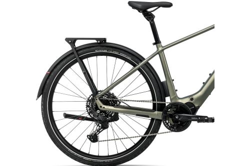 Rower elektryczny miejski trekkingowy miejski do jazdy na wycieczki po mieście po szutrach drogach polnych Orbea KEMEN TOUR 20 20mph 11