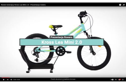 Kross MIni Lea 2.0 2 0 1 Rower dziecięcy dla dziecka dla dziewczynku 4 5 6 7 lat 20 cali lekki rowerek kross aluminiowy