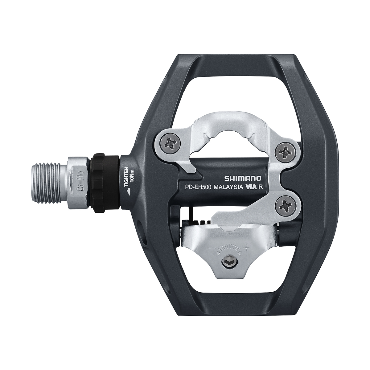 Shimano PD-EH500 zamontowane na rowerze gravel