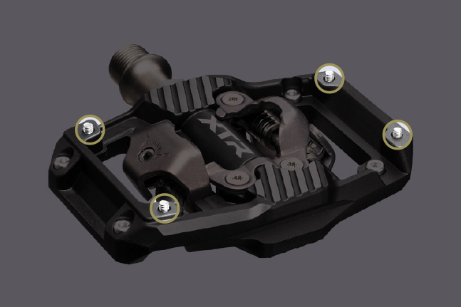 Shimano XTR M9220 kontakt z butem i budowa platformy